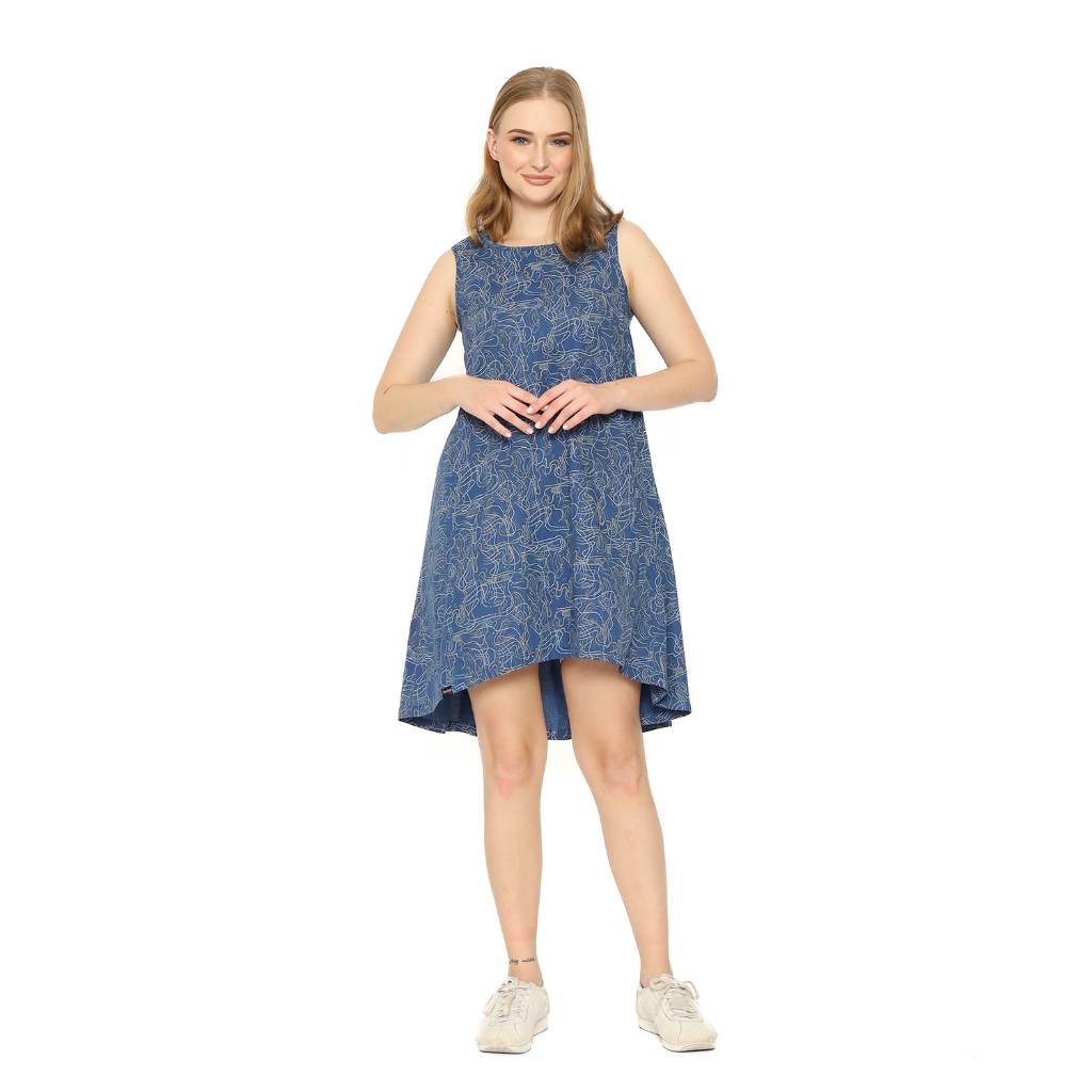Planet Surf Clothing Dress Wanita Souna Midi Dress Planet Surf