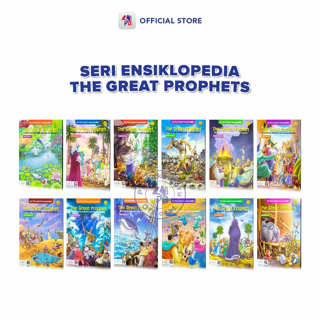 Buku Paket Cerita Anak Bergambar Ensiklopedia The Great Prophets 24 Nabi (12 Pcs) / PUSTAKA LEBAH - 