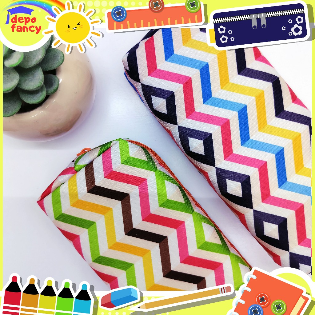 

Kotak Pensil Kain 1 Resleting H840 / Pencil Case / Tepak Pensil / Boks Pensil / Box Pen