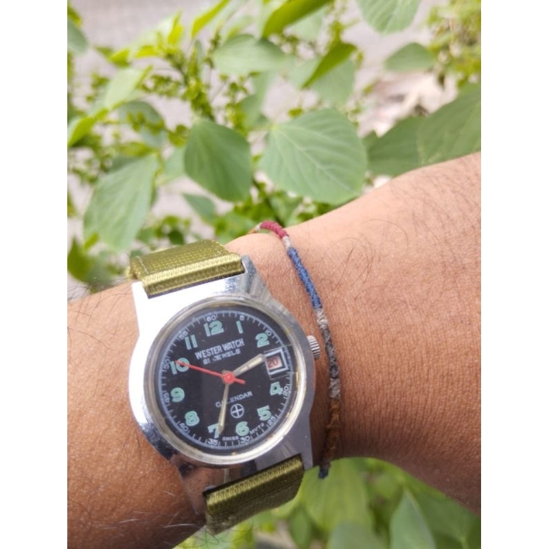 Jam tangan vintage military wester watch