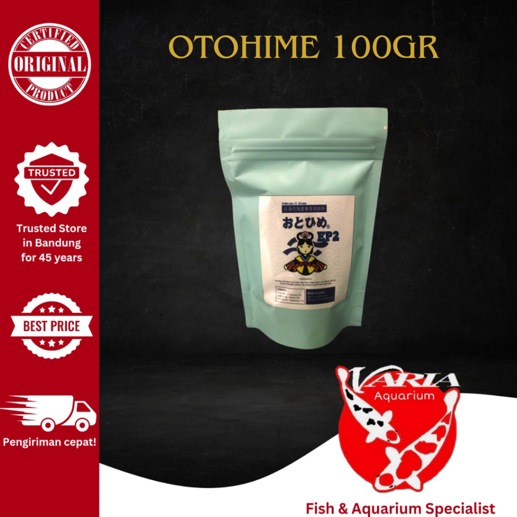 Otohime EP2 100Gr Pakan Pellet Pelet Makanan Ikan Hias EP 2 100 Gram