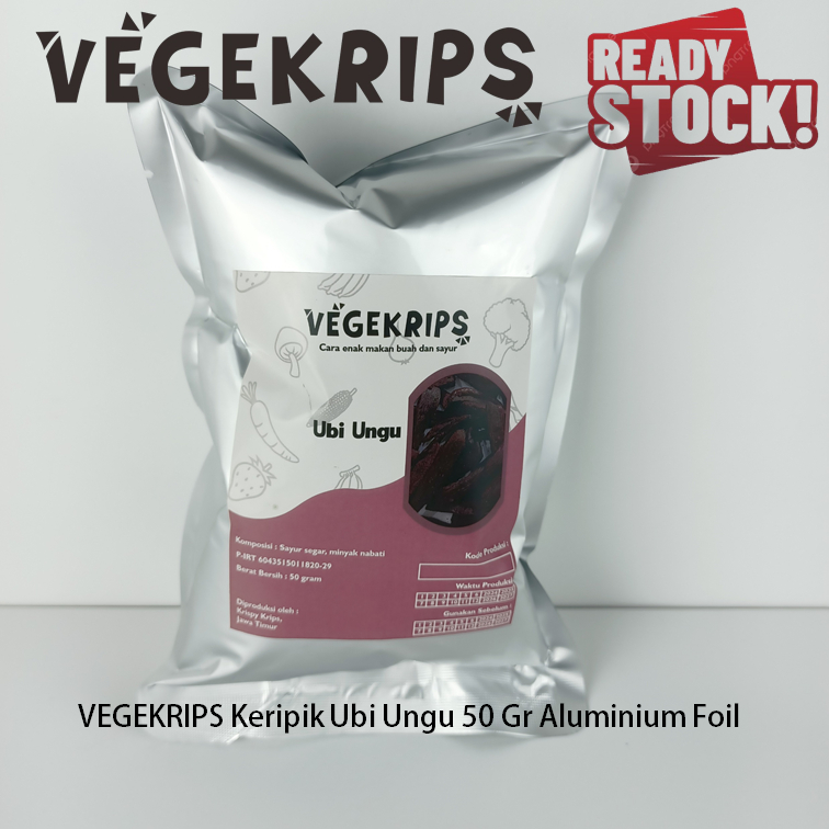 

VEGEKRIPS Keripik Ubi Ungu 50 Gr Aluminium Foil