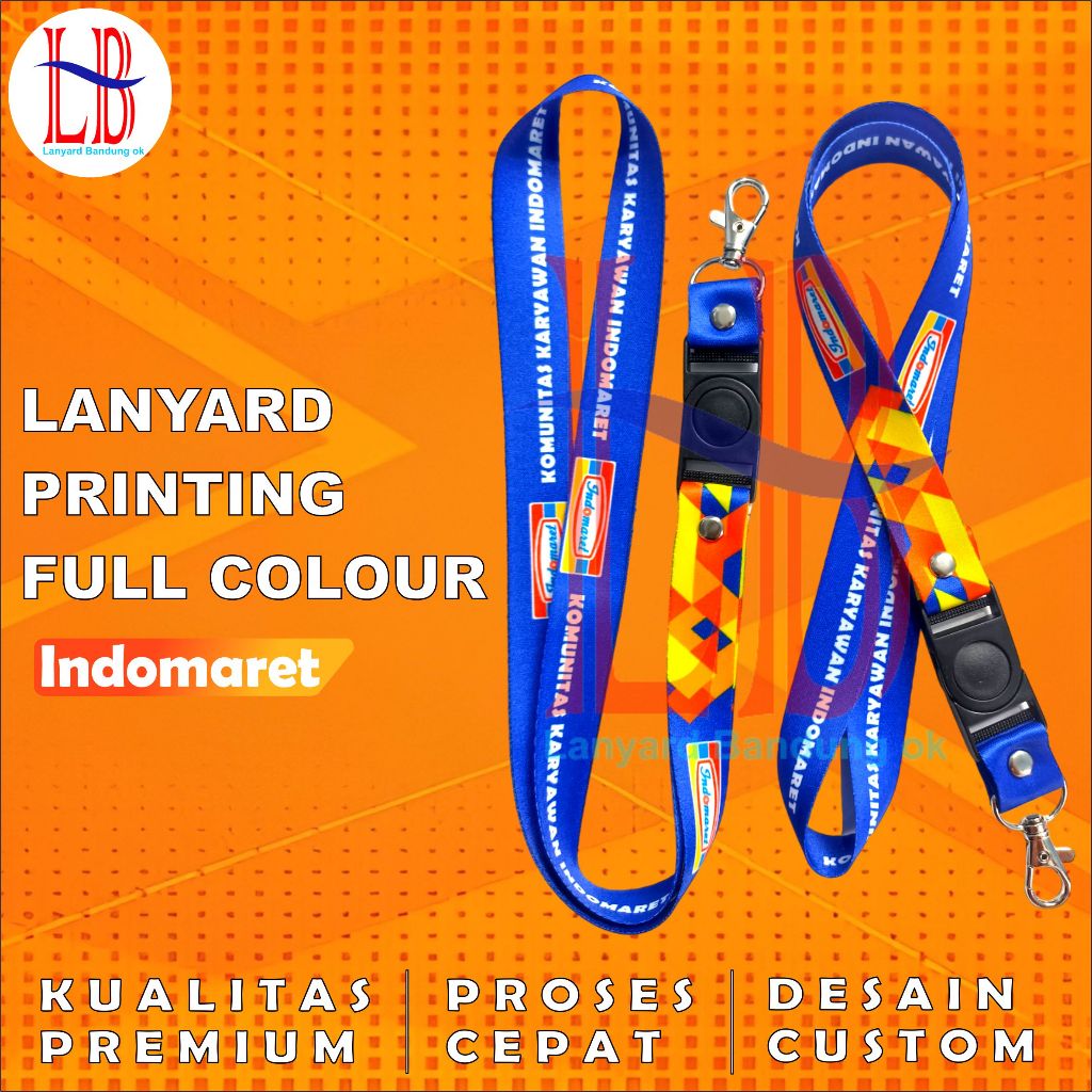 Tali lanyard Indomaret/Gantungan id card Indomaret/kalung name tag indomaret