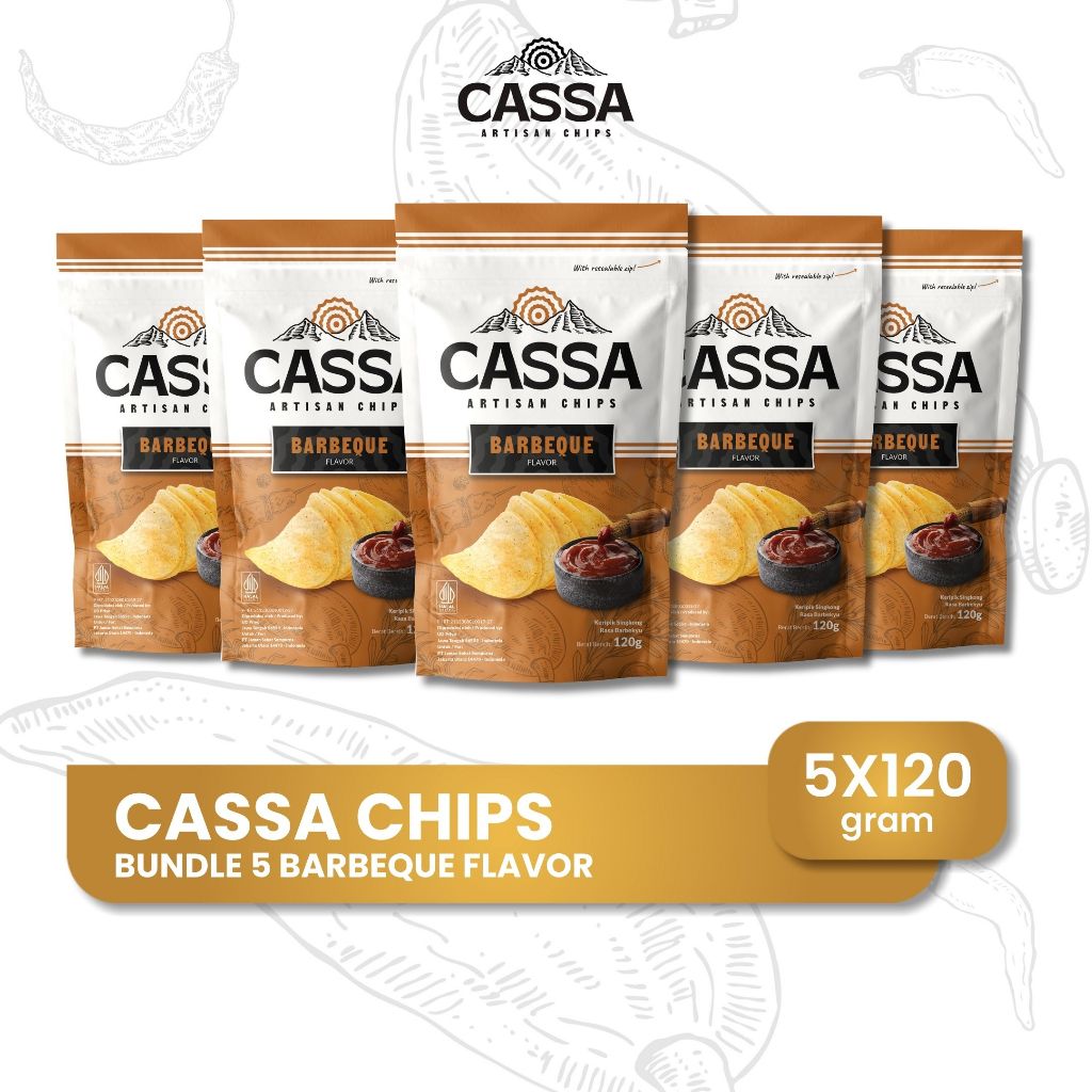 

Cassa Chips Barbeque 120gr x 5pcs