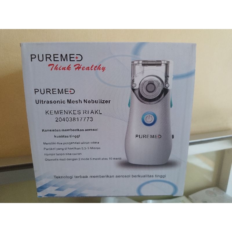Nebulizer Portable Puremed (Dewasa & Anak)/Puremed Ultrasonic Mesh Nebulizer