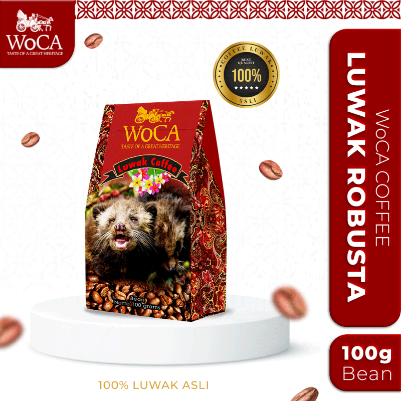 

WoCA Kopi Luwak Robusta 100 gram bean