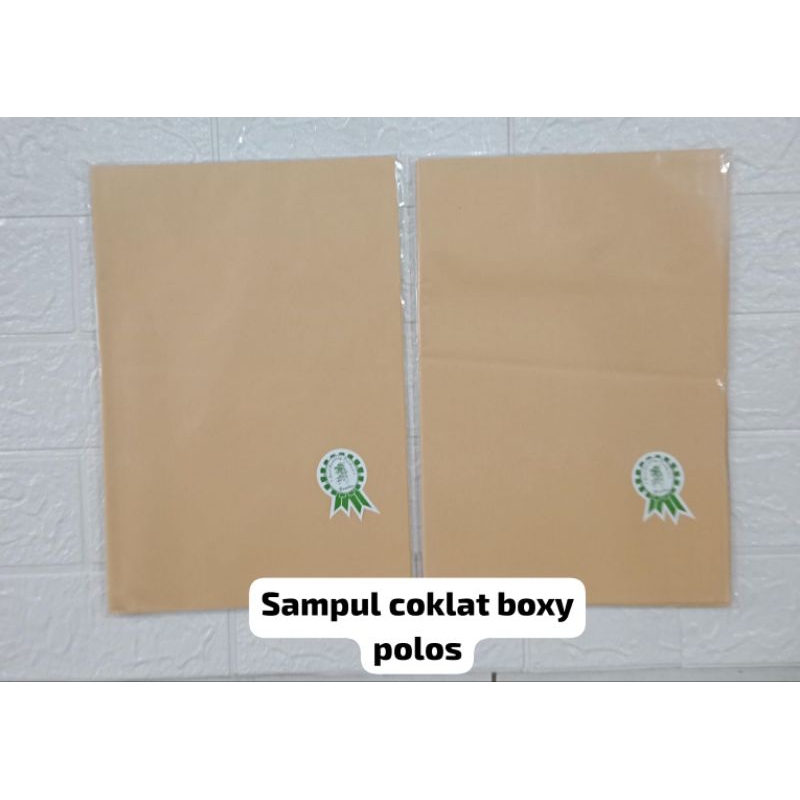 

sampul coklat boxy polos ..