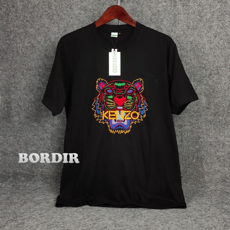 Kaos Kenzo Bordir Lengan Pendek / Kaos Pria Wanita / Kaos Distro / Kaos Dewasa