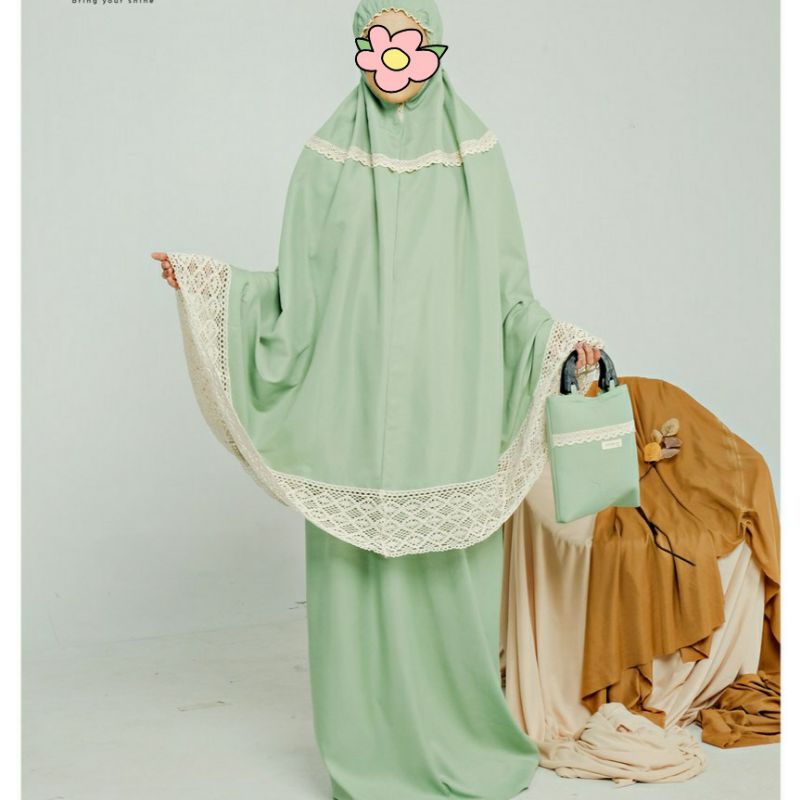 Mukena Katun Renda jumbo
