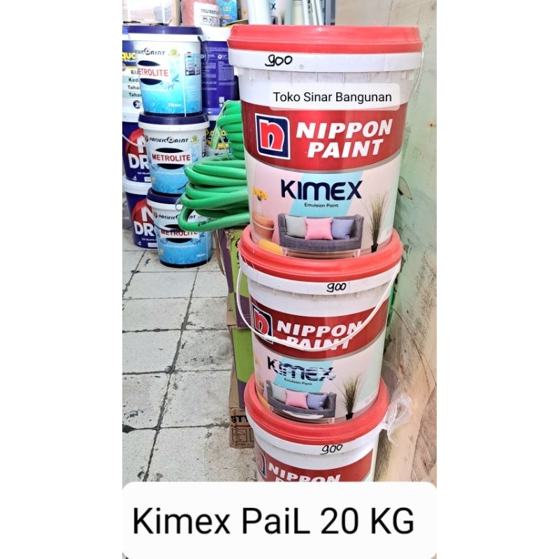 CAT TEMBOK PAIL 20 KG KIMEX NIPPON PAINT INTERIOR EXTERIOR