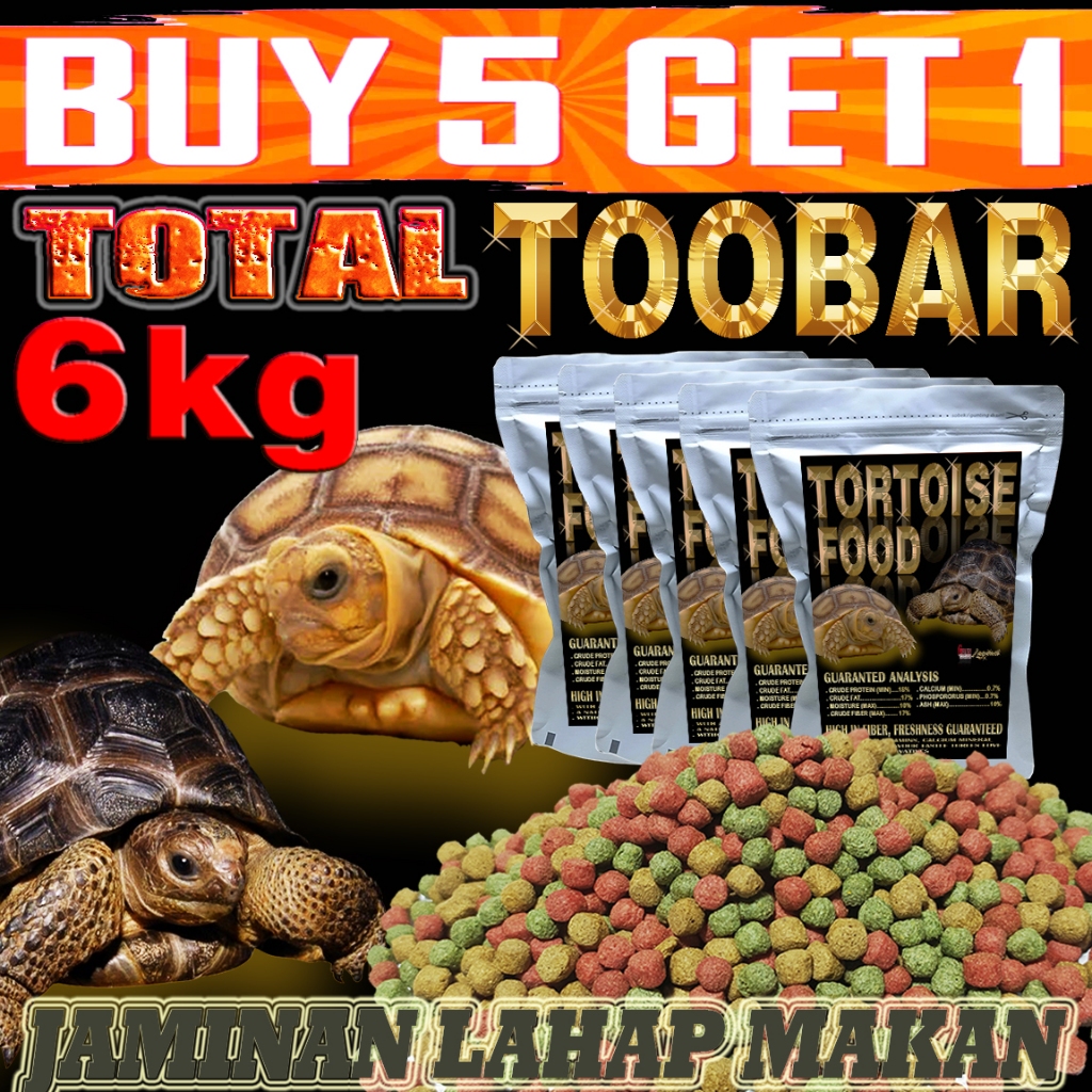 SULKATA SULCATA TORTOISE FOOD PELET MAKANAN KURA-KURA DARAT PARDALIS ALDABRA YNIPHORA RADIATA CHERRY