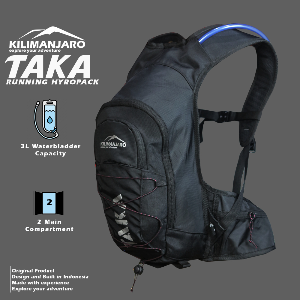Tas Running Kilimanjaro Taka - Hydration vest - Tas Lari - Tas sepeda