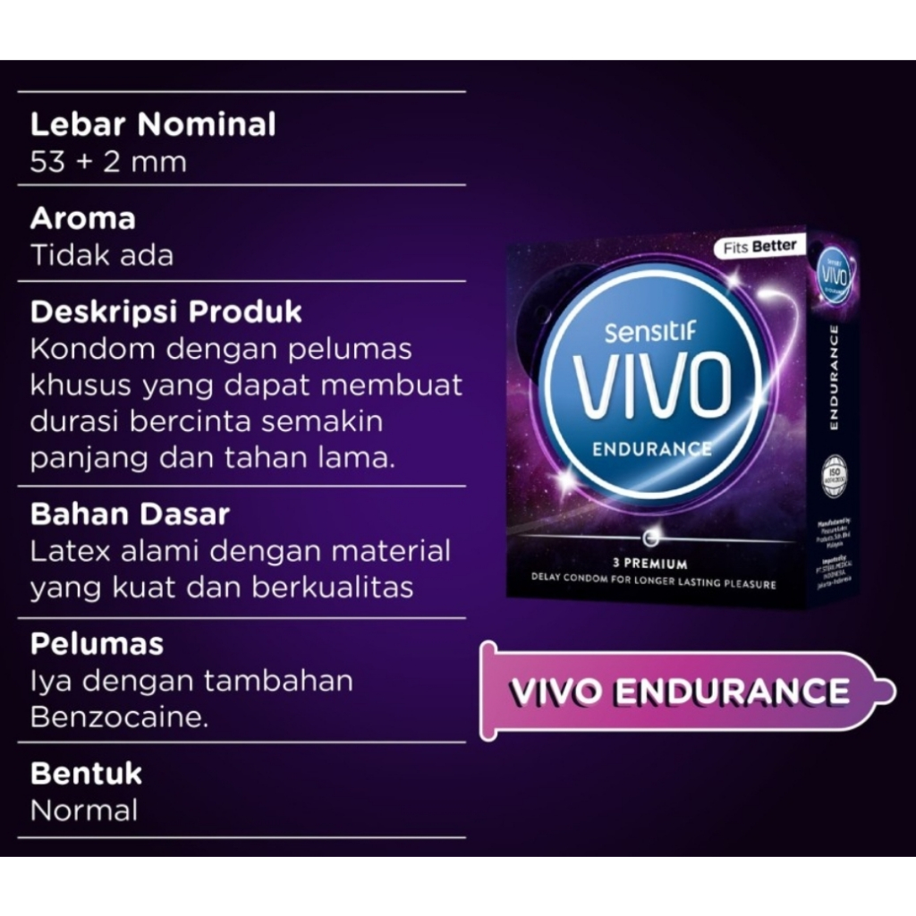 VIVO Endurance 3's ~ Alat Kontrasepsi Pria..untuk Meningkatkan Hubungan Pasutri   [HERBALStore]