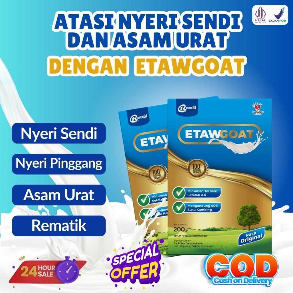 

PAKET 1 BOX ETAWGOAT SUSU KAMBING ETAWA BUBUK ORIGINAL BERKUALITAS ATASI NYERI TULANG SENDI LUTUT PINGGANG ASAM Urat