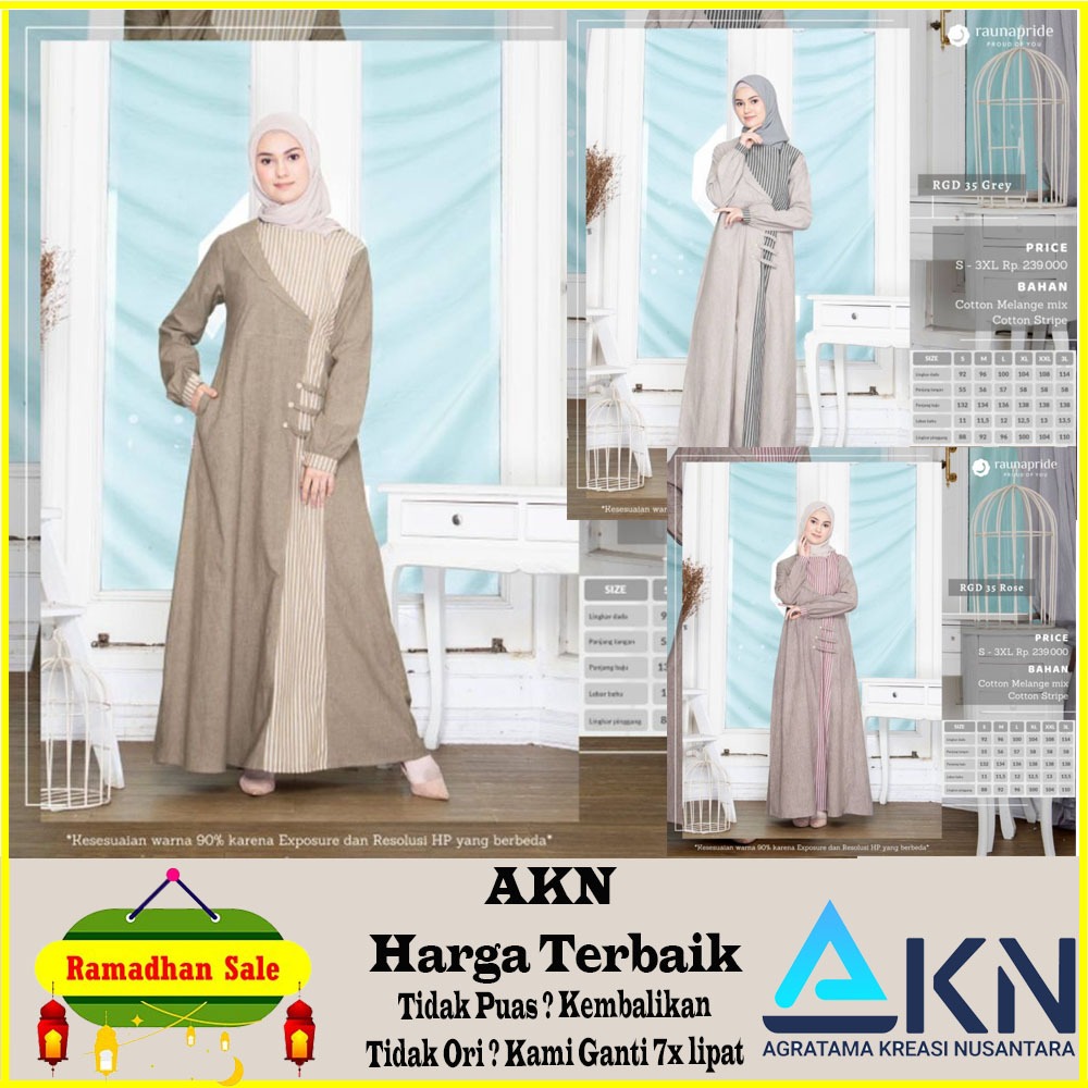 GAMIS Rauna Pride 35 - Baju Gamis / Dresslim / Dress Muslim RaunaPride