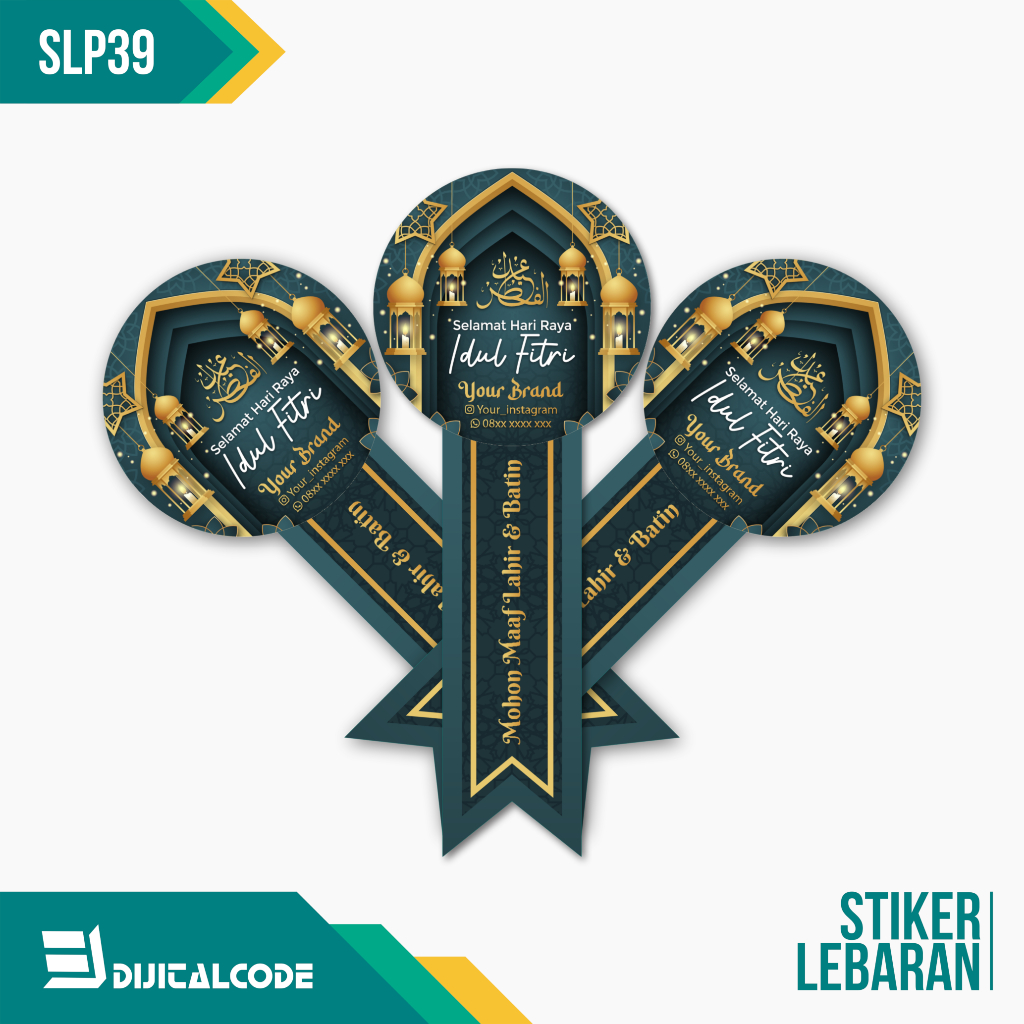 

SLP39 Stiker Label Parcel Toples Kue Lebaran Idul Fitri Bentuk Pita