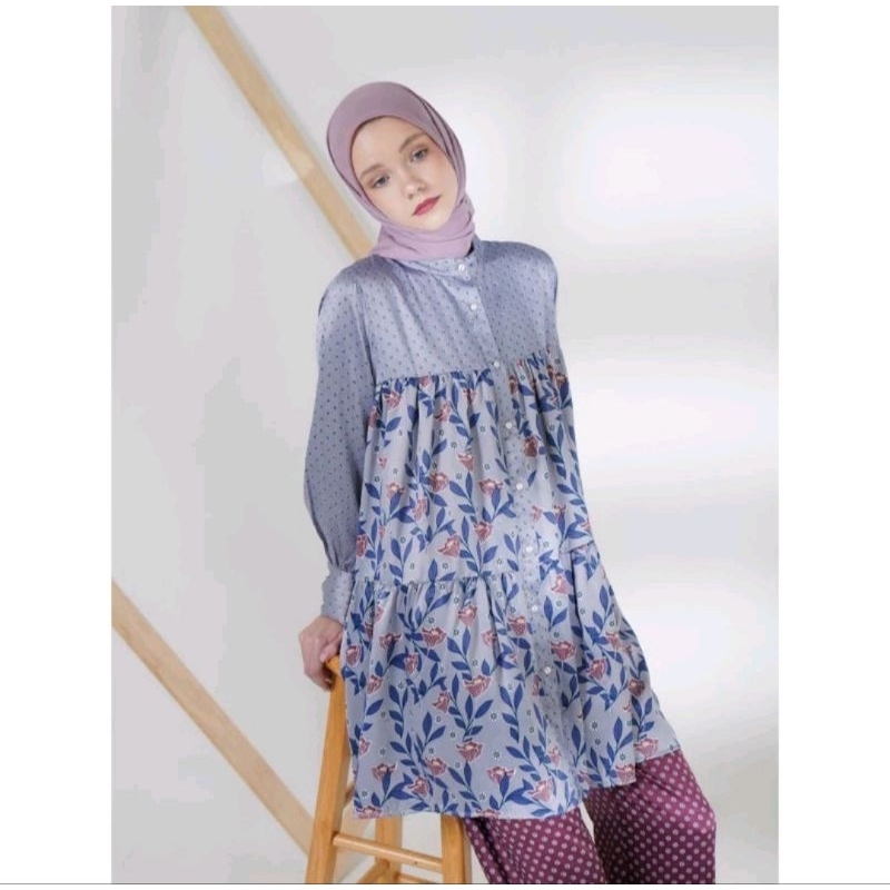 Bexy tunic dusty blue by Aleza Label