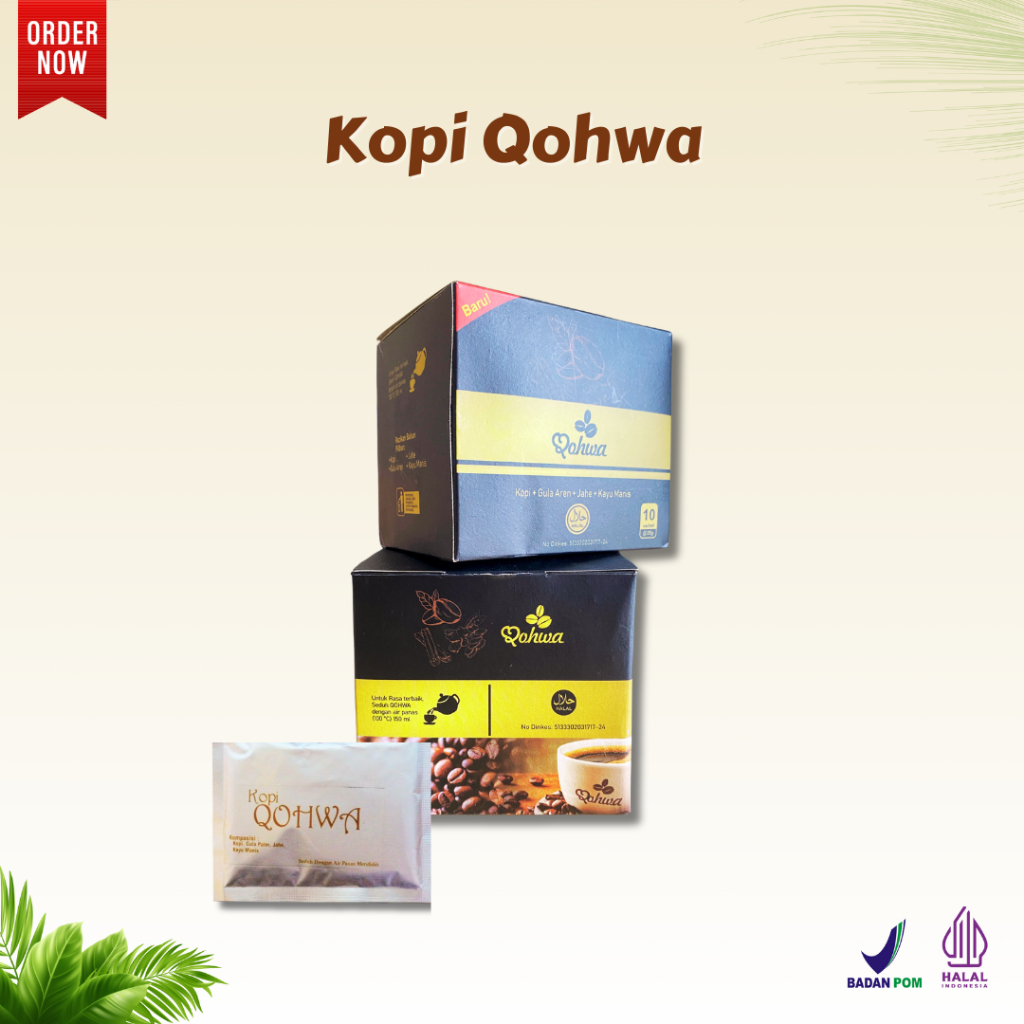 

Kopi Premium New Qohwa Membantu Meningkatkan Konsentrasi ORIGINAL 1 Sachet