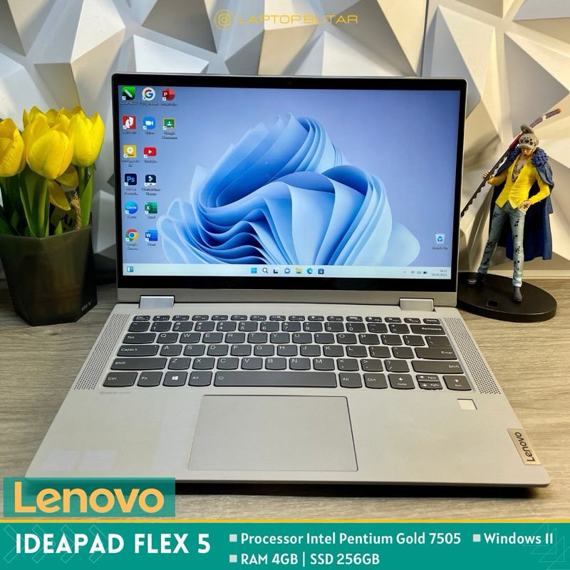 LAPTOP SECOND LENOVO IDEAPAD FLEX 5 INTEL PENTIUM GOLD 4GB 256GB SSD WINDOWS 11 TOUCHSCREEN FLIP 360