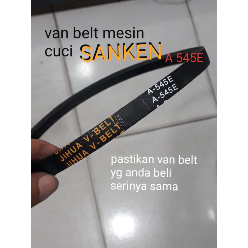 van belt pan belt v belt mesin cuci sanken A 545E
