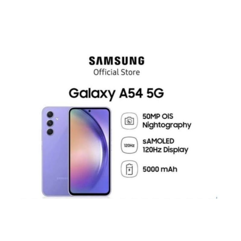 HP SAMSUNG GALAXY A54 5G 8/256 GB - SAMSUNG A54 5G GARANSI RESMI