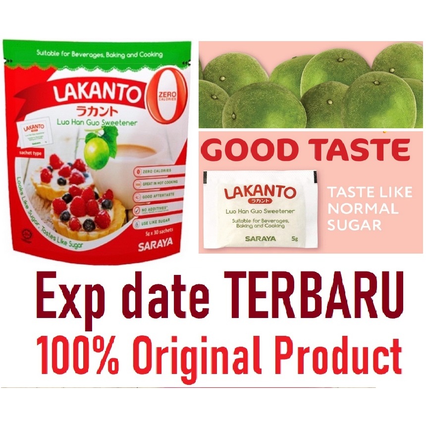 

GULA KETO LAKANTO LUO HAN GUO SWEETENER 30 sachet x 5gr