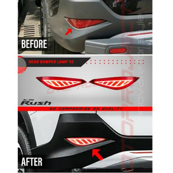 Reflektor Bumper All New Rush LED Rear Bumper Lamp All New Rush LED V2