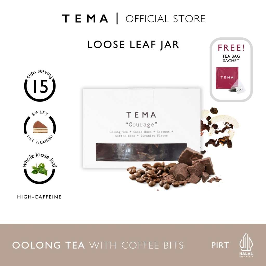 

Courage - Oolong Tiramisu - TEMA Tea Jar - 15 Servings