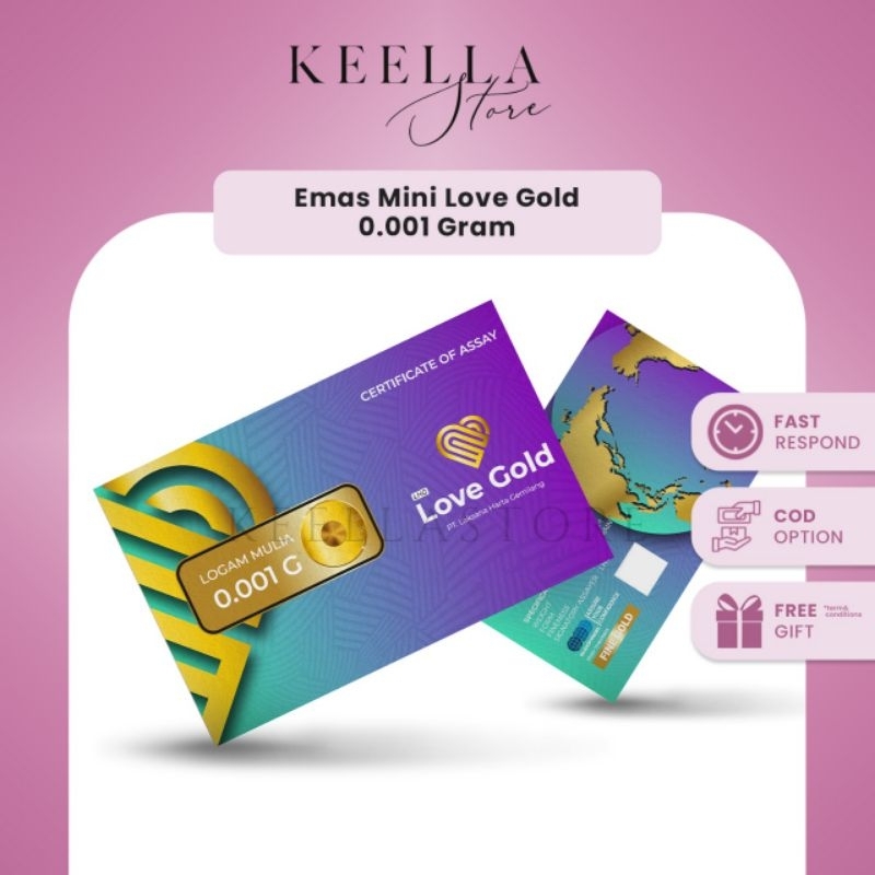 Babygold baby gold Lovegold emas mini logam mulia love microgram minigold