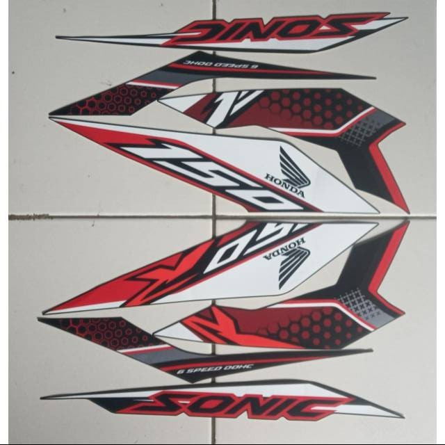 stiker striping honda sonic 150r 2019 hitam