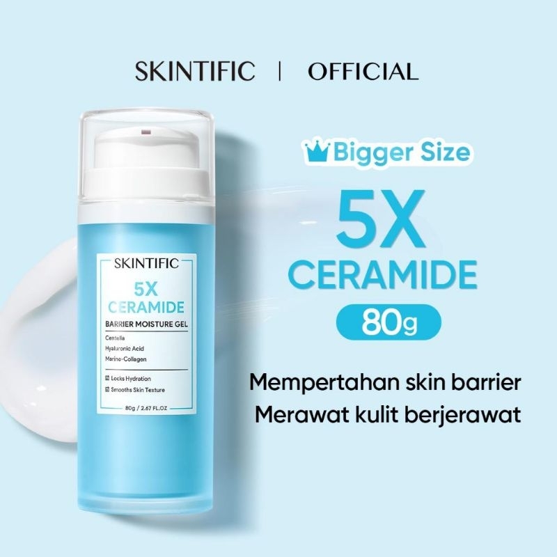SKINTIFIC - JUMBO 80gram Moisturizer Gel 5X Ceramide Barrier Repair