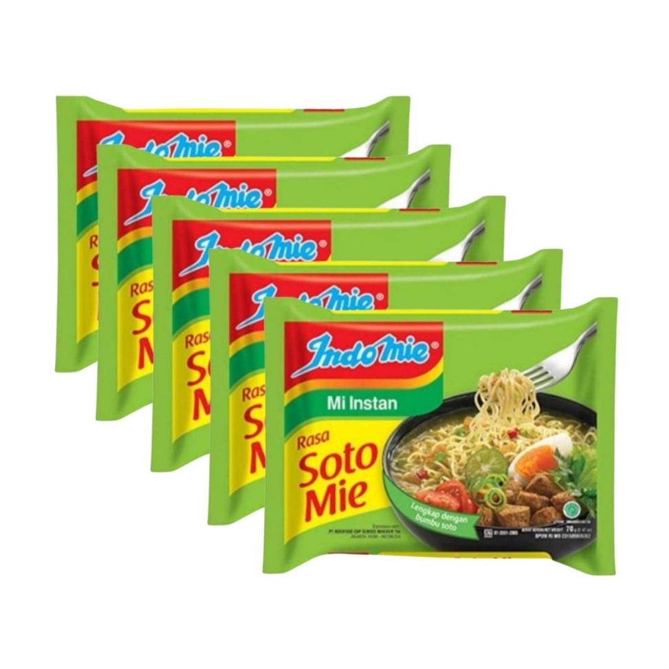 

XTT544 New event Indomie Mie Instan Soto Mie 5 x 7 gr