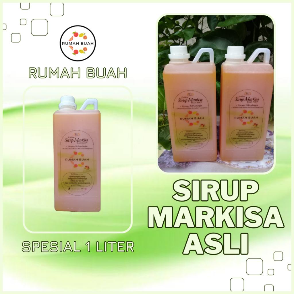 

Sirup Markisa Madu Segarrrr Spesial 1 Liter