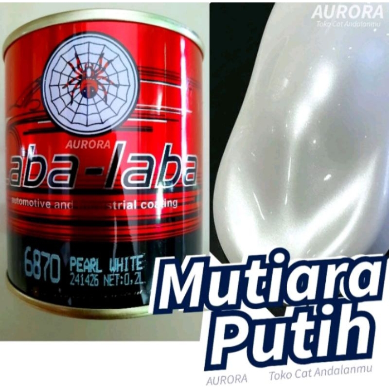 Cat Mutiara Putih Laba-Laba 6870 Pearl White