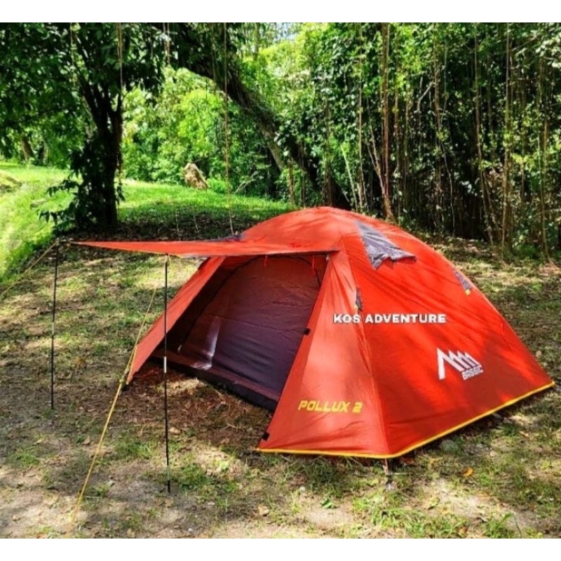 Tenda Pollux 2 Orang Frame Alloy / Tenda Bassic Pollux Camping Doubel Layer