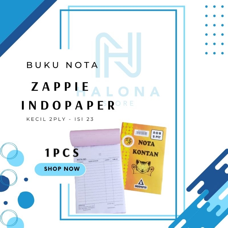 

[1Pcs] Buku Nota / Nota Kontan Kecil Zappie Indopaper NCR 2 ply