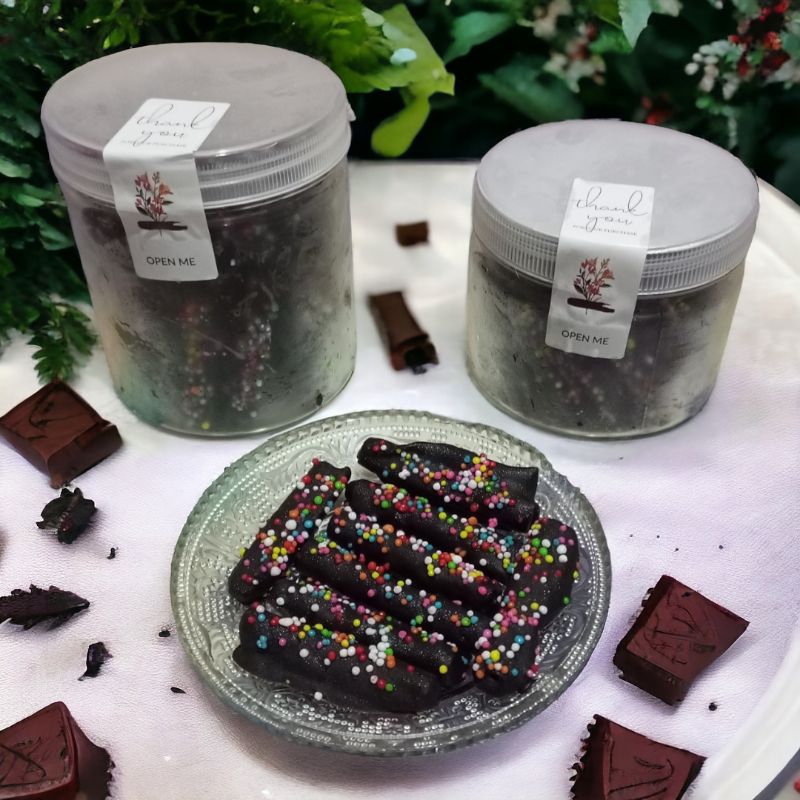 

Stik pangsit coklat