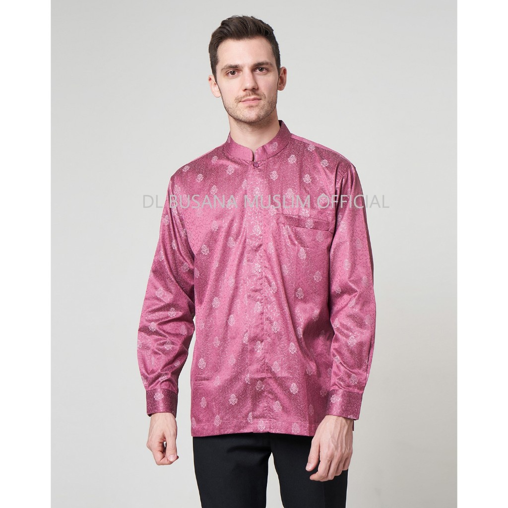 Kemeja Koko Pria WARNA LAVENDER/VIOLET/UNGU TERONG/LILAC, Koko Warna Burgundy, Baju Muslim DL, Baju 