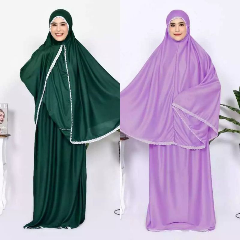 YOLARISE Mukenah Hyget Premium Size Jumbo Gratis Tas Amplop