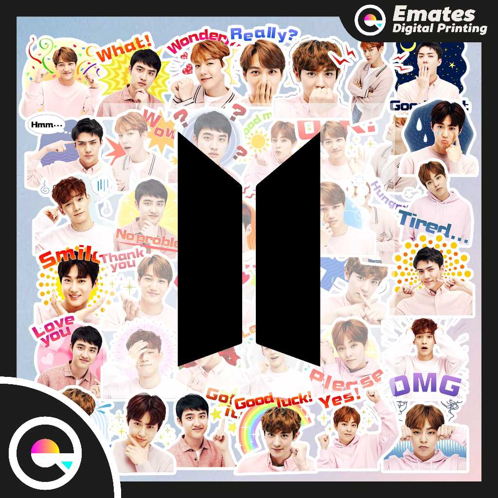 

[ISI 50 PCS] Stiker Sticker EXO Personal #1 | Stiker Aesthetic Sticker Lucu Kpop
