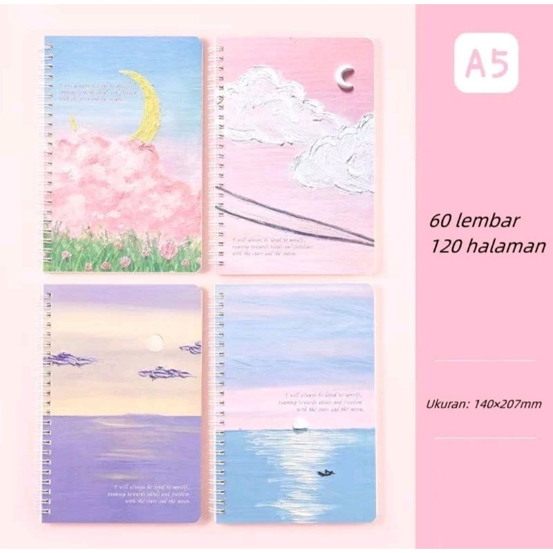

Notebook A5 isi 60lembar