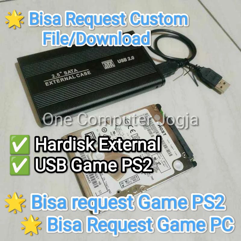 hdd external usb ps2 ps3 full game eksternal movie serial 1tb 500gb 320gb 250gb 160gb 120gb 80gb 40g