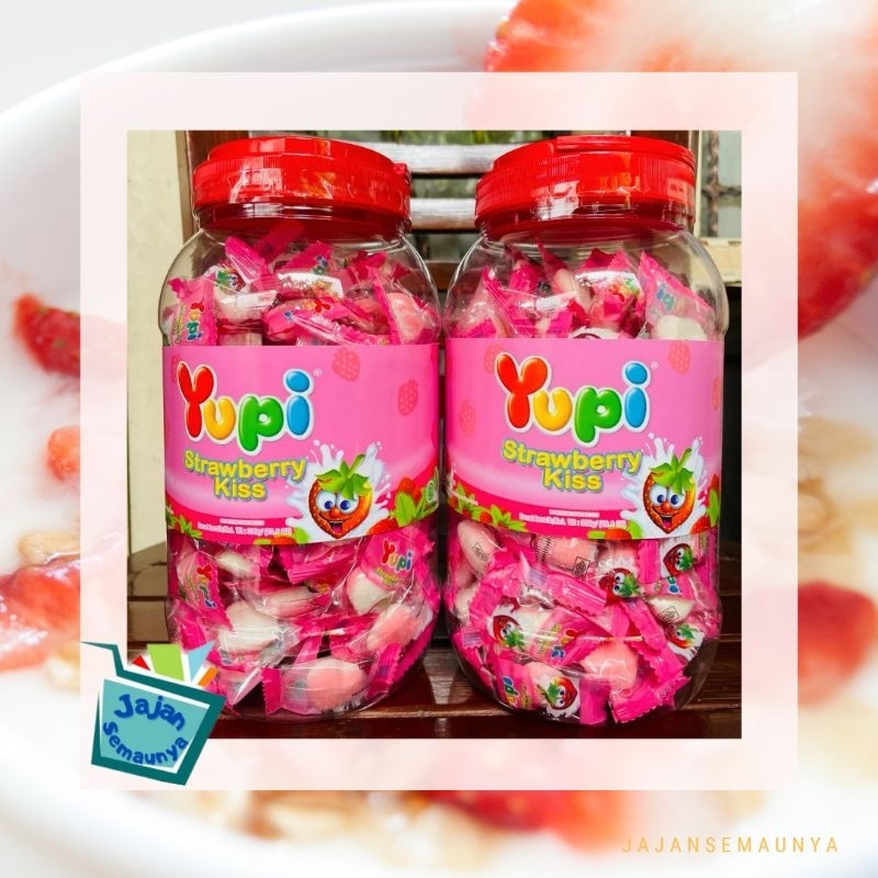 

Yupi strawberry kiss toples 300 gr