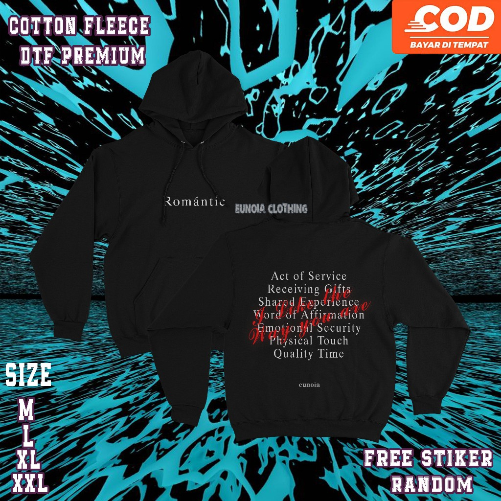 Jacket Hoodie Regular Eunoia V2 Romantic | Hoodie Pullover ~ Free Stiker