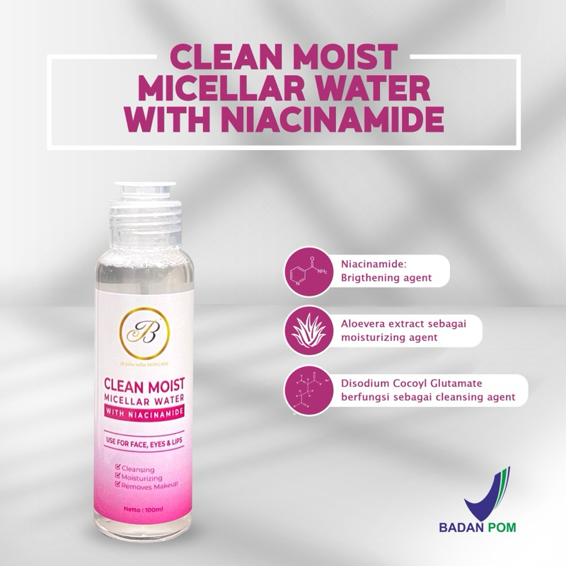 JB skincare CLEAN MOIST MICELLAR WATER WITH NIACINAMIDE