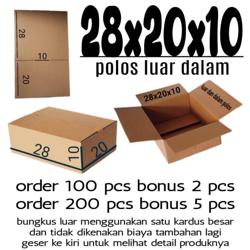 

Kardus Packing 28x20x10