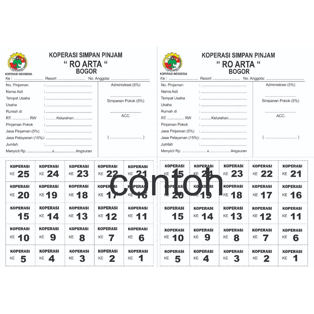 

promise koperasi 1 rim atau dusan