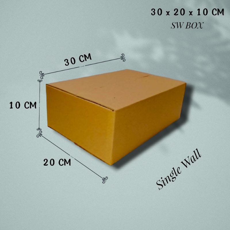 

Kardus ukuran 30x20x10 CM box untuk packing ST