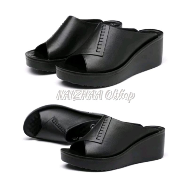 Wedges Selop Wanita CALBI Hak 7 cm Terlaris