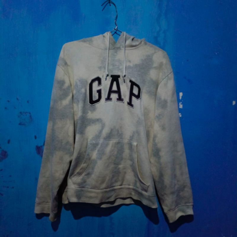 Hoodie GAP putih corak